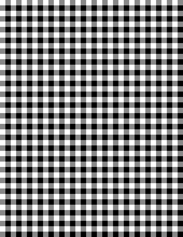 Classics Gingham Plaid Checkered White Black Wilmington Prints Cotton Fabric
