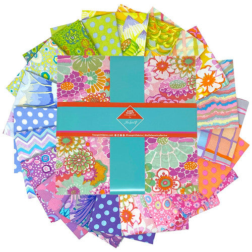 Classics Plus Sorbet 10" Squares 42pcs Kaffe Fassett Collective Free Spirit Cotton Fabric FS-FB610GP.SORBET