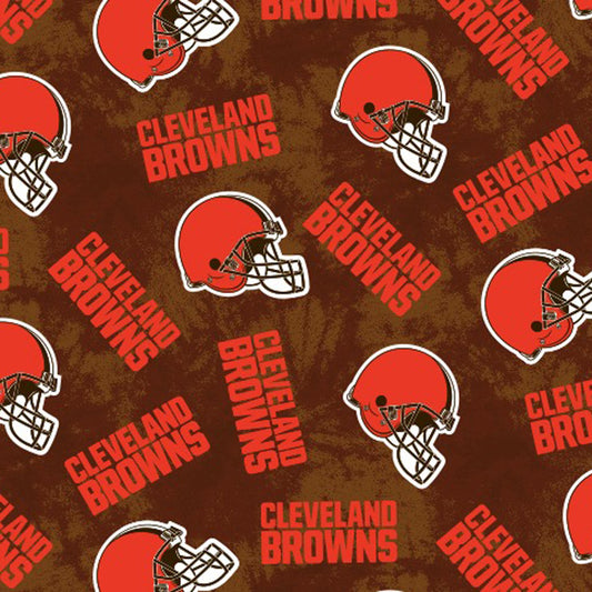 Cleveland Browns NFL Football Canvas Tie Dye Fabric Traditions Cotton Fabric NFL-70559-CH