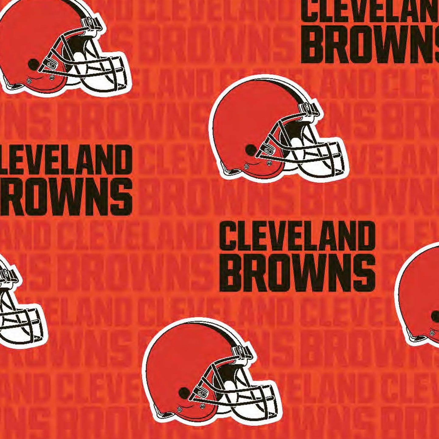 Cleveland Browns NFL Football Canvas Helmet Fabric Traditions Cotton Fabric NFL-70573-CH