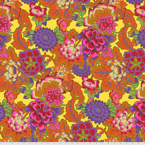 Cloisonne Orange Stash Kaffe Fassett Collective Free Spirit Cotton Fabric