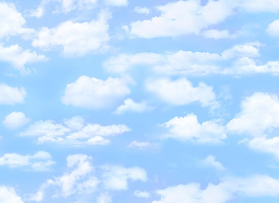 Clouds Light Blue Sky Landscape Medley Elizabeth's Studio Cotton Fabric  ES-505-Light Blue