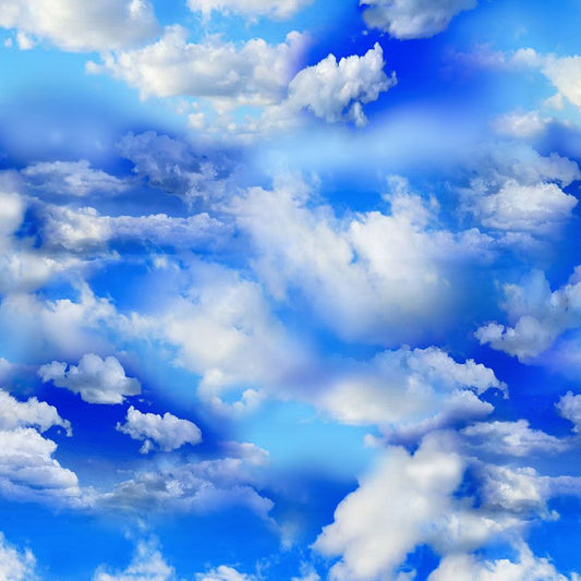 Clouds Bright Sky Wide Backing Blue Timeless Treasures Cotton Fabric TT-XSKY-CD1869-BLUE