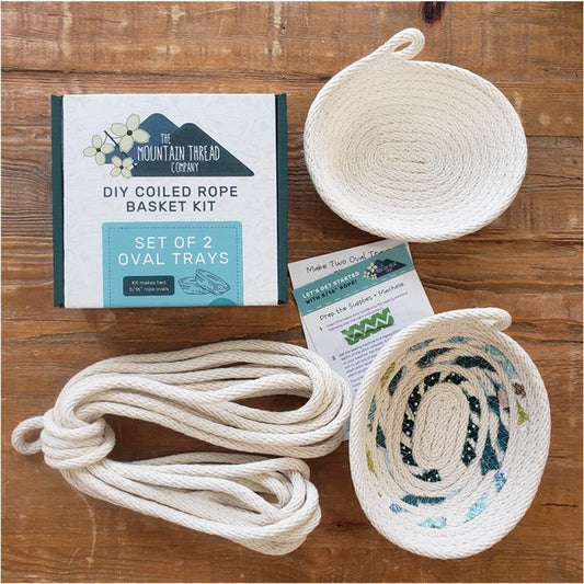 Coiled Rope DYI Kit Oval Tray 5/16" The MountaThread Company TMTC-1SOTOT5KIT8