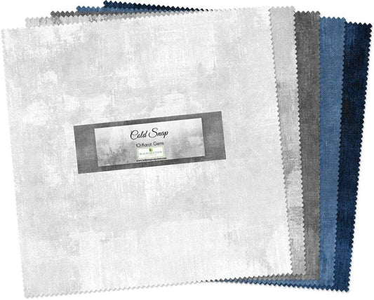 Cold Snap 10" Squares Karat Gems Wilmington Prints Cotton Fabric