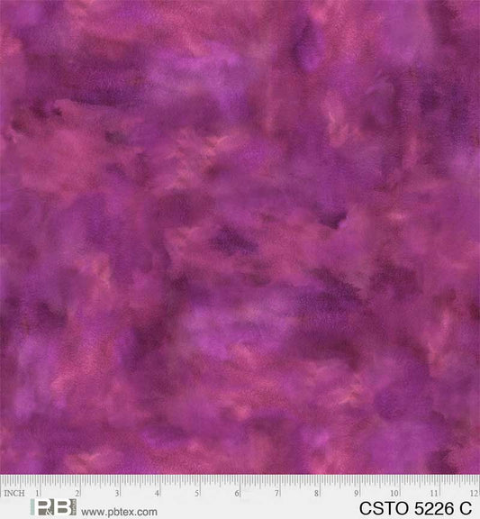 Color Stories Mixed Watercolor Texture Purple Stephanie Ryan P&B Textiles Cotton Fabric PB-CSTO-5226-C
