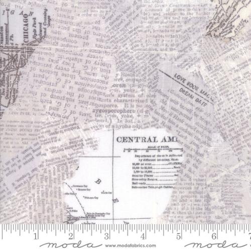 Compositions Maps Grey Basic Grey Moda Cotton Fabric