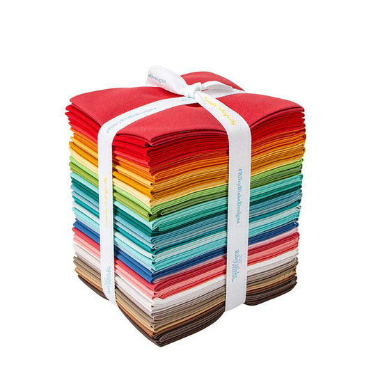 Confetti Cottons Lori Holt Bee Solids Fat Quarter Bundle 18"x22" 34pcs The RBD Designers Riley Blake Cotton Fabric  RB-FQ-LH120-34