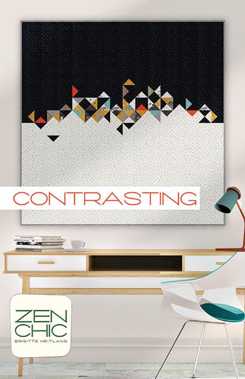 Contrasting G 57 x 57 Quilt Pattern Bridgette Heitland Zen Chic ZC-COQP