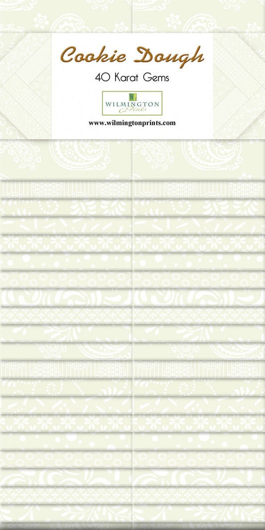 Cookie Dough 2.5" Karats Strips 40pcs Wilmington Prints Cotton Fabric