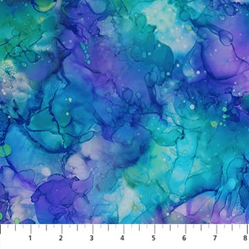 Coral Reef Multi Texture Turquoise Multi Deborah Edwards and Melanie Samra Northcott Cotton Fabric NC-DP28883-66 | US Fabric Shop