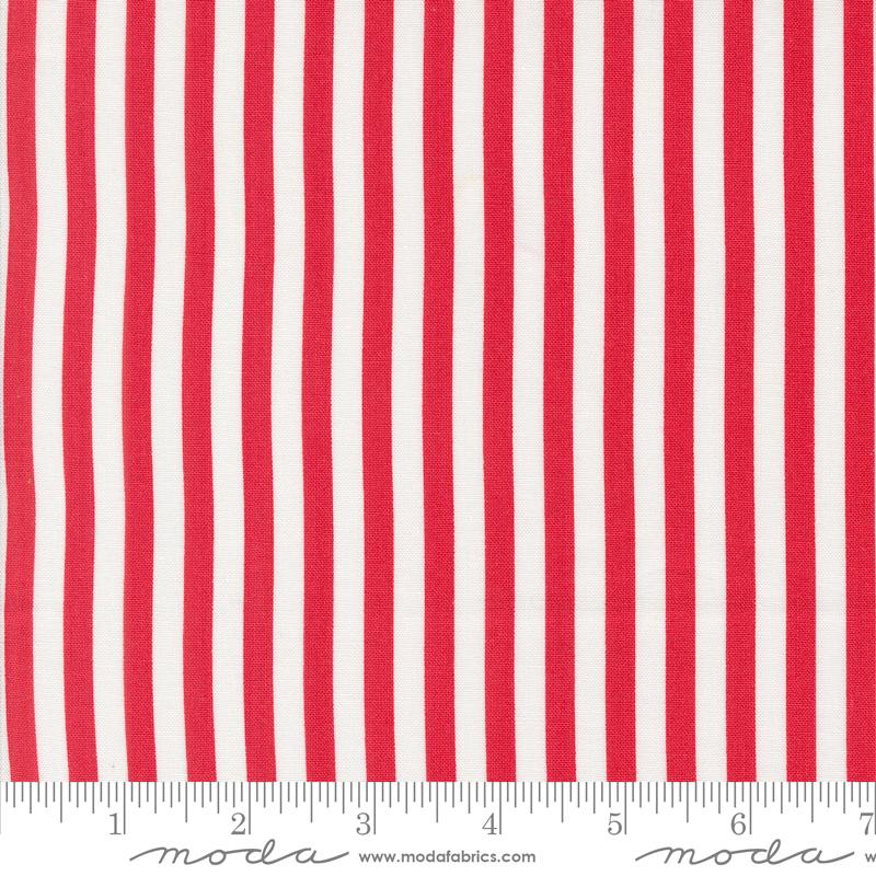 Coriander Colors Stripe Stripes Red Corey Yoder Moda Fabrics Cotton Fabric