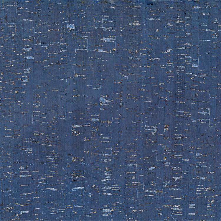 Cork Fabric Blue and Silver 18"x15" Belagio Enterprises BPC-98-04
