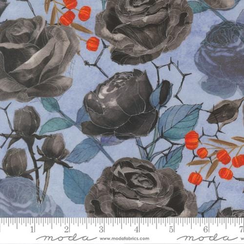 Coven Large Floral Sky Blue Robin Pickens Moda Cotton Fabric MD-48800-11 | US Fabric Shop