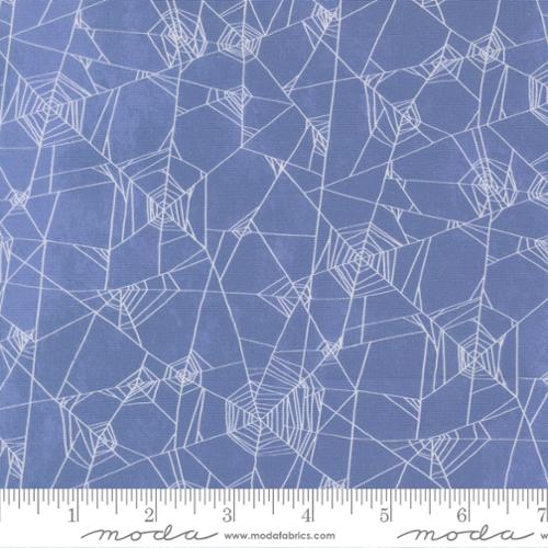 Coven Spider Web Halloween Dusk Blue Robin Pickens Moda Cotton Fabric MD-48804-14