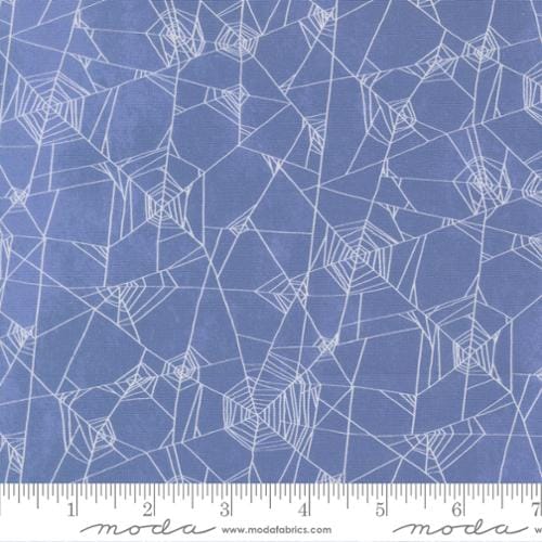 Coven Spider Web Halloween Dusk Blue Robin Pickens Moda Cotton Fabric MD-48804-14 | US Fabric Shop