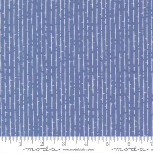 Coven Thorny Stripes Dusk Blue Robin Pickens Moda Cotton Fabric MD-48806-14