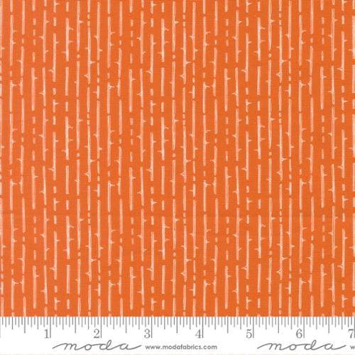 Coven Thorny Stripes Pumpkin Spice Orange Robin Pickens Moda Cotton Fabric MD-48806-13 | US Fabric Shop