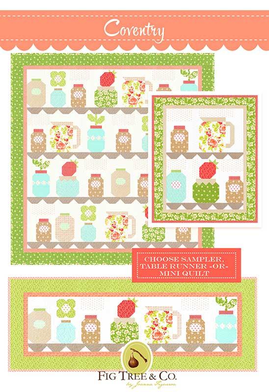Coventry Sell Sheet Jelly Jam Quilt Pattern Joanna Figueroa Fig Tree Quilts FT-1970