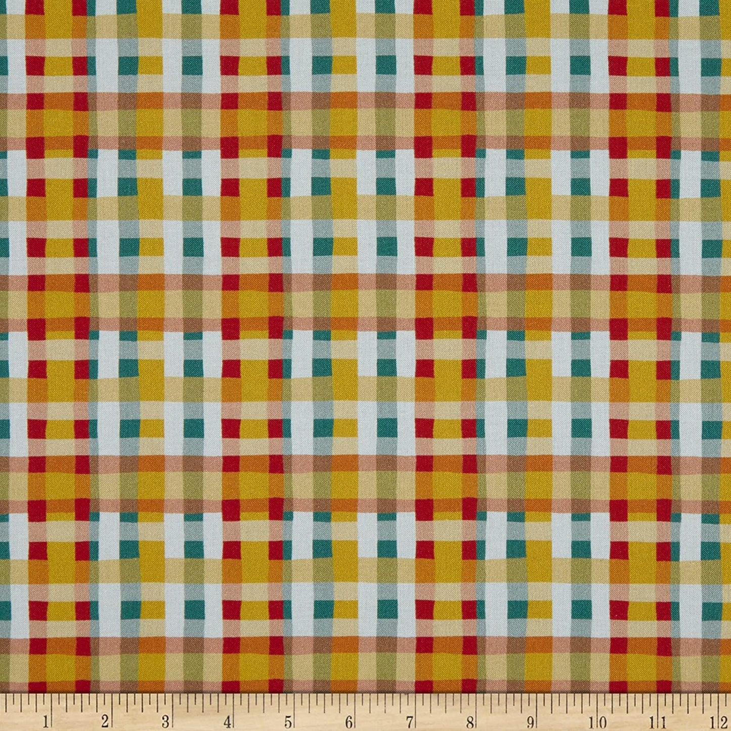 Cozy Holidays Holiday Plaid Multi Olivia Gibbs Timeless Treasures Cotton Fabric TT CD1405 Multi