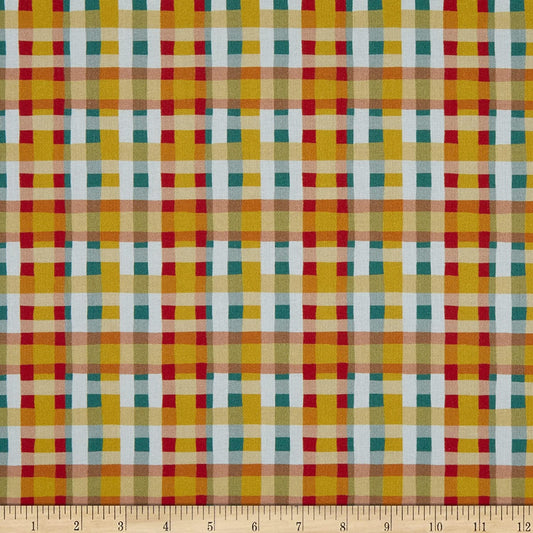 Cozy Holidays Holiday Plaid Multi Olivia Gibbs Timeless Treasures Cotton Fabric TT CD1405 Multi
