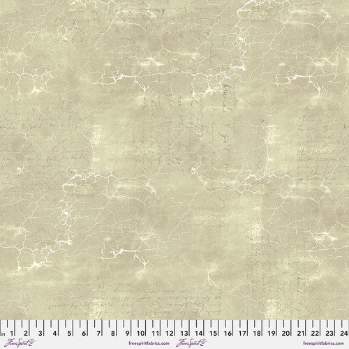Cracked Shadow Quartz Beige Tim Holtz Eclectic Elements Free Spirit Fabrics Cotton fabric FS-PWTH128.Quartz
