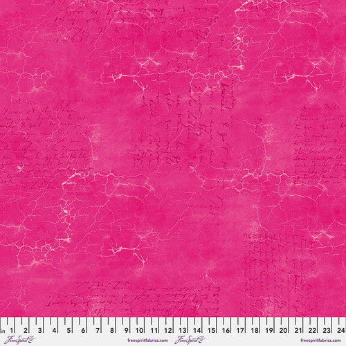 Cracked Shadow Tourmaline Pink Tim Holtz Eclectic Elements Free Spirit Fabrics Cotton fabric FS-PWTH128.Tourmaline