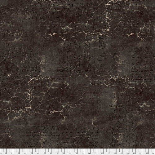 Cracked Shadow Black Tim Holtz Eclectic Elements Free Spirit Cotton Fabric FS-PWTH128.BLACK