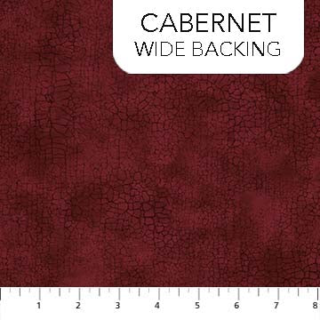 Crackle 108" Wide Backing Cabernet Burgundy Dark Red Northcott Cotton Fabric NC-B9045-26