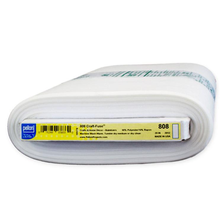 Craft Fuse Crisp Iron on Interfacing 20" 60% Poly 40% Rayon Pellon PELLON-808 Sold By Yard