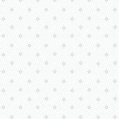 Cream & Sugar XII Diamond Shaped Ditsy Pigment White on White Studio E Cotton Fabric
