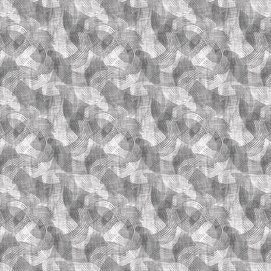 Crescent 108" Wide Backing Textured Arcs Light Gray Urban Essence Designs Blank Quilting Cotton Fabric BQ-2970-90