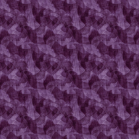 Crescent 108" Wide Backing Textured Arcs Purple Urban Essence Designs Blank Quilting Cotton Fabric BQ-2970-55