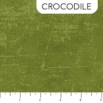 Canvas Blender Crocodile Green Deborah Edwards Northcott Fabrics Cotton Fabric NC-9030-75