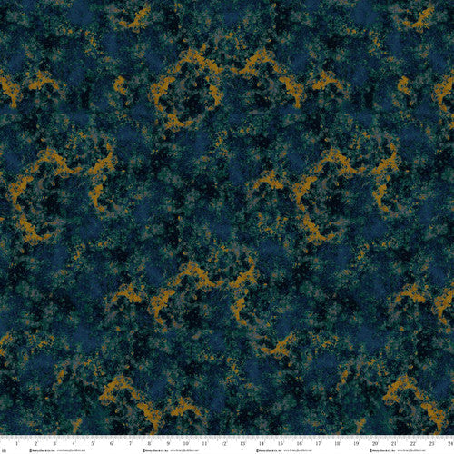Crow-mazing Texture Indigo Blue Jan Mott Henry Glass Cotton Fabric HG-3443-77