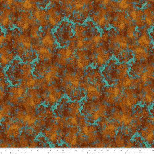 Crow-mazing Texture Rust Brown Jan Mott Henry Glass Cotton Fabric HG-3443-35