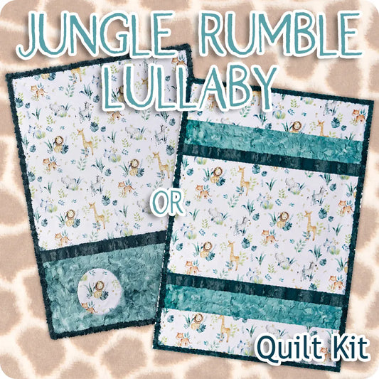 Jungle Rumble Lullaby Cuddle Quilt Kit 28"x 41" Shannon Fabrics SF-CKLULLABY