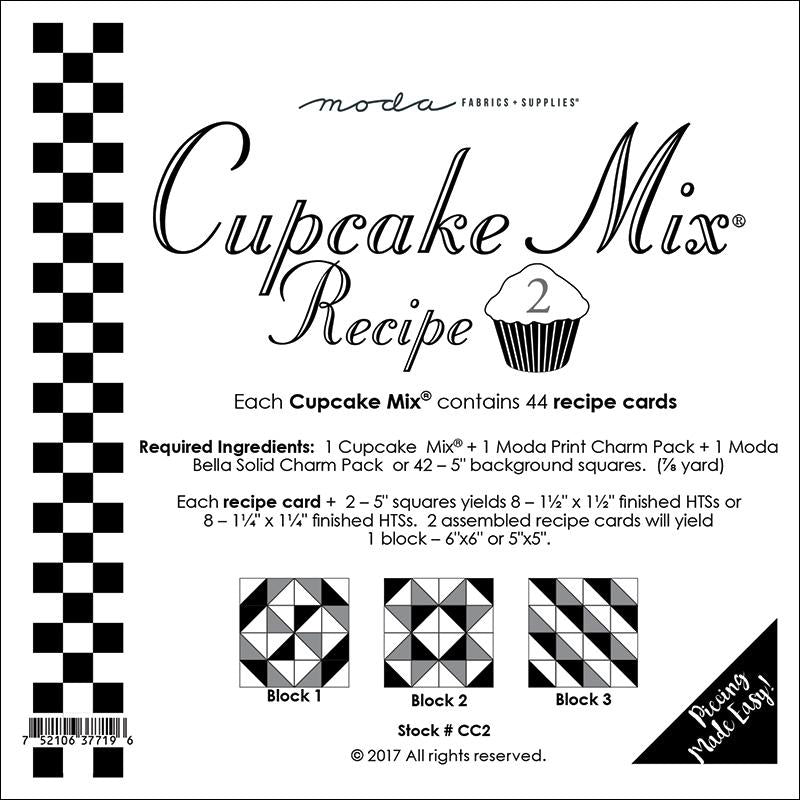 Cupcake Recipe 2 44 Recipe Cards Miss Rosie's Quilt Co. for Moda Fabrics MD-CC2