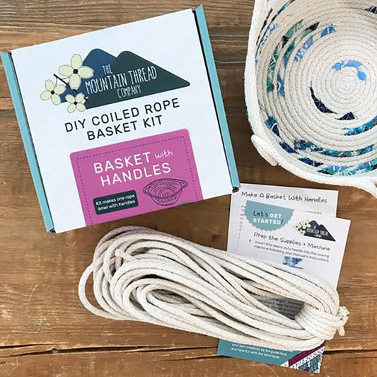 Coiled Rope DYI Kit Basket Handle The Mountain Thread Company TMTC-1BWHKIT15