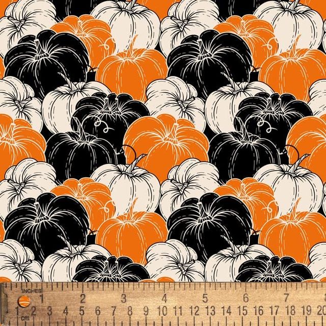 Fall Pumpkins Tonal David Textiles Cotton Fabric DT-DX-2824-1C-1