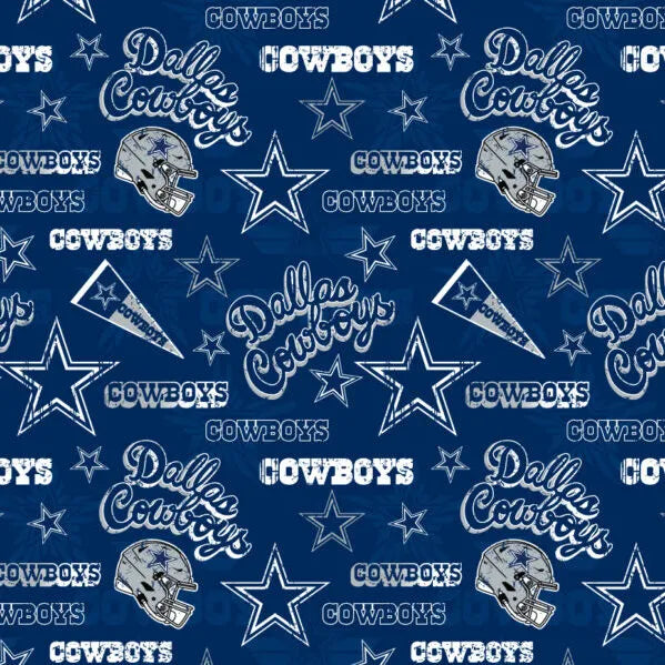 Dallas Cowboys NFL Football Retro Fabric Traditions Cotton Fabric NFL-70637DN