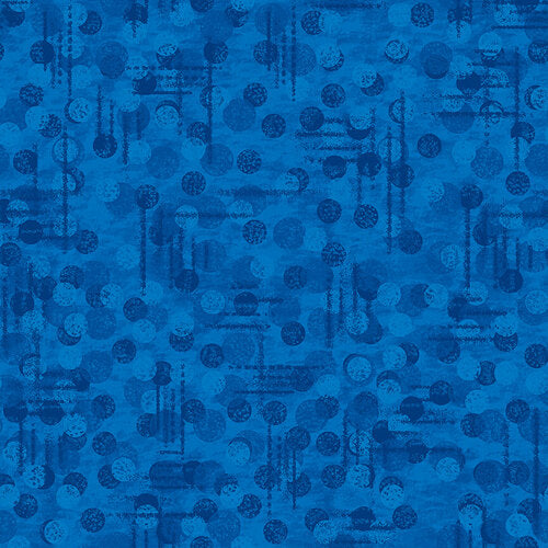 Jot Dot Dark Blue Tonal Texture Blender Blank Quilting Fabrics Cotton Fabric