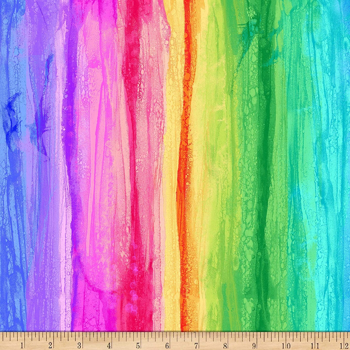 Day Dreaming Rainbow Stripe Chong-A-Hwang Timeless Treasures Cotton Fabric TT-CD8206 Multi