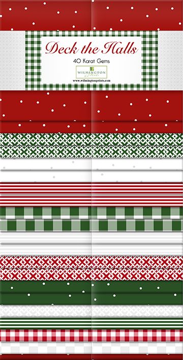 Deck the Halls 2.5" Strips Karat Gems Wilmington Prints Cotton Fabric