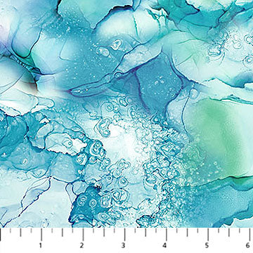 Deep Blue Sea Texture Blue Multi Deborah Edwards and Melanie Samra Northcott Cotton Fabric NC-DP28129-44