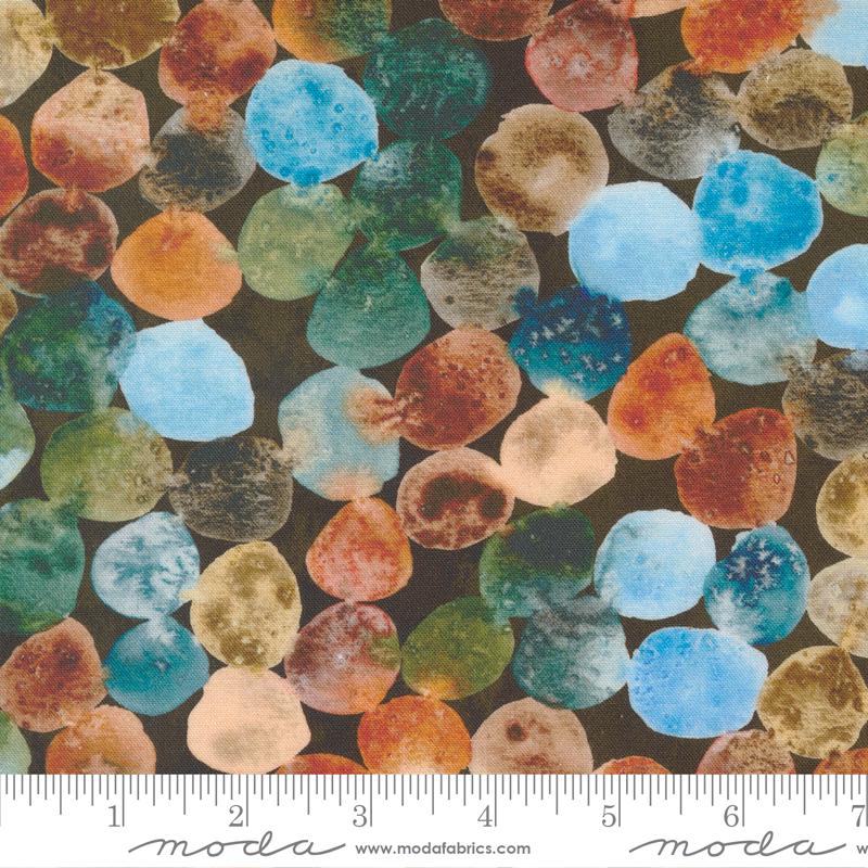 Desert Oasis Rock Collection Dots Earth Brown Create Joy Project Moda Cotton Fabric