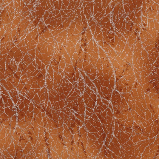 Diamond Dust Cinnamon Brown Silver Metallic Whistler Studios Windham Cotton Fabric WF-51394-35