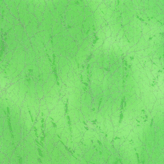 Diamond Dust Mint Green Silver Metallic Whistler Studios Windham Cotton Fabric WF-51394-19