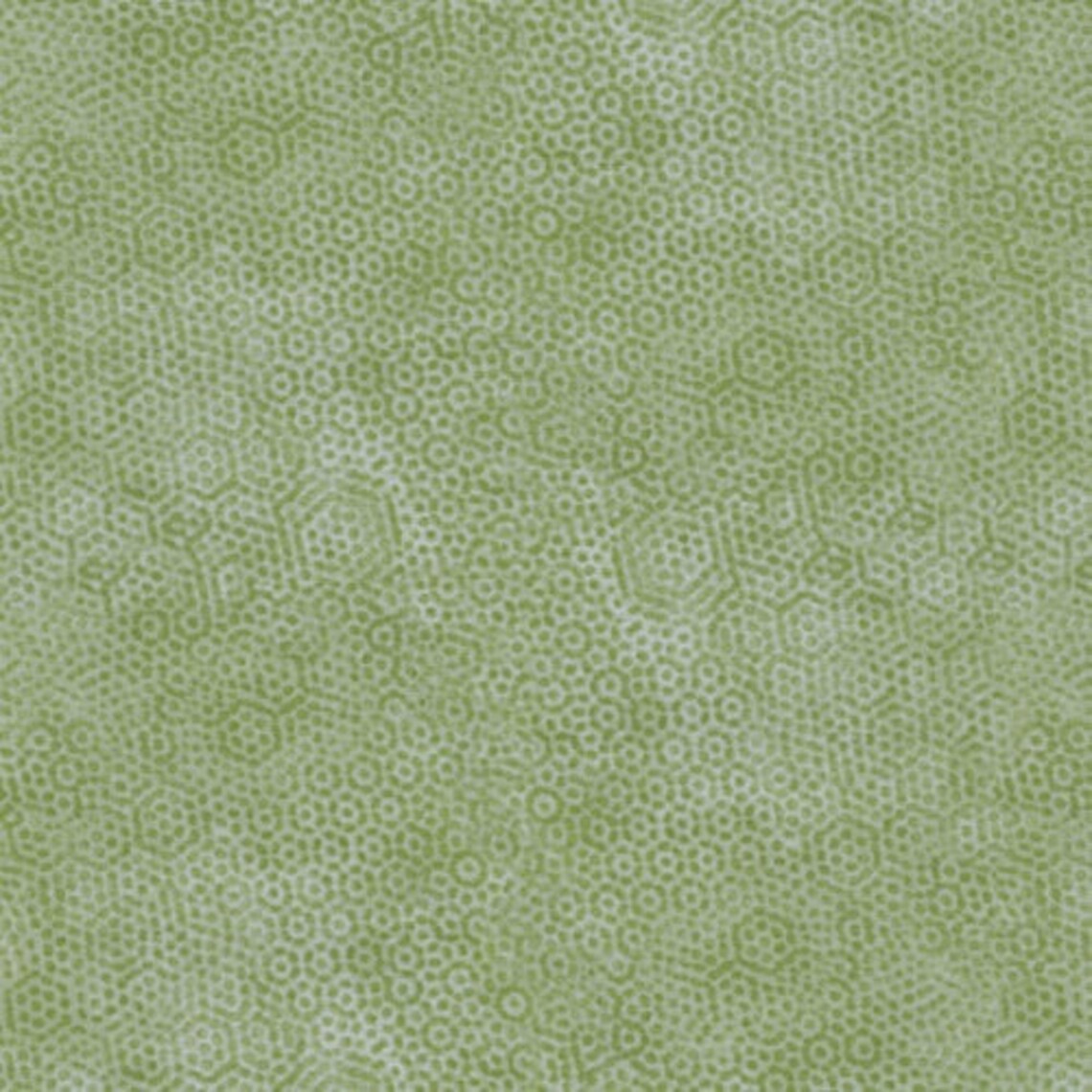 Dimples Limited Edition Tonal Dotted Hexagons Celery Green Gail Kessler Andover Fabrics Cotton Fabric AF-P0260-1867-G8
