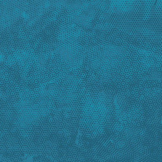 Dimples Tonal Blender Grand Colonial Peacock Blue Gail Kessler Andover Fabrics Cotton Fabric AF-A-1867-T20